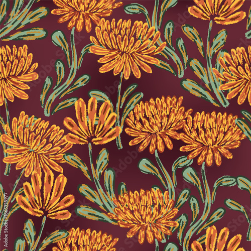 seamless floral motif in vector suitable for fabric, background, wallpaper, covers, etc
