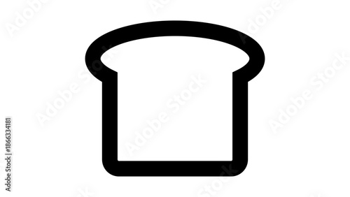 Bread icon logo symbol vector illustration