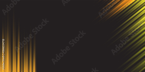 Abstract golden dotted wave forming diagonal motion on a black background, creating a modern digital composition that represents data flow, energy, and futuristic technology with a dynamic and elegant