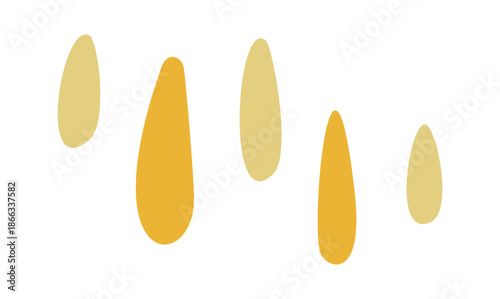 Rain drops abstract boho pattern