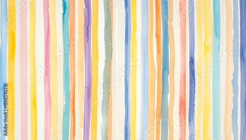 Vertical stripes of various watercolor colors creating a vibrant and abstract background
