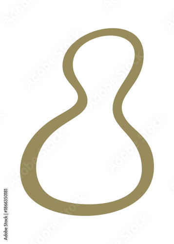 Fluid shape frame boho aesthetics