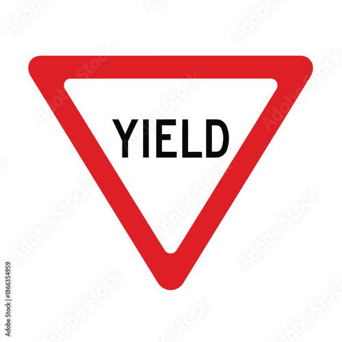 Free Download Yield traffic sign icon symbol vector isolated illustration - GFXLoad