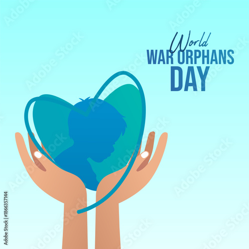vector graphic of World War Orphans Day ideal for World War Orphans Day celebration