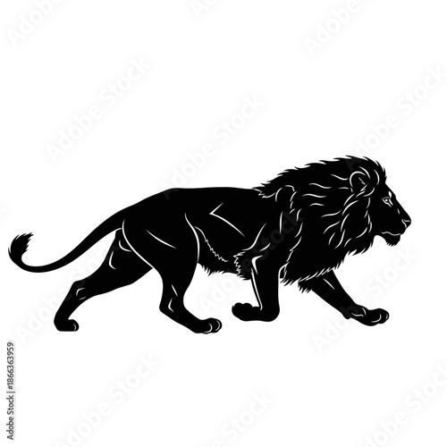 Quadro su tela Lion vector illustration