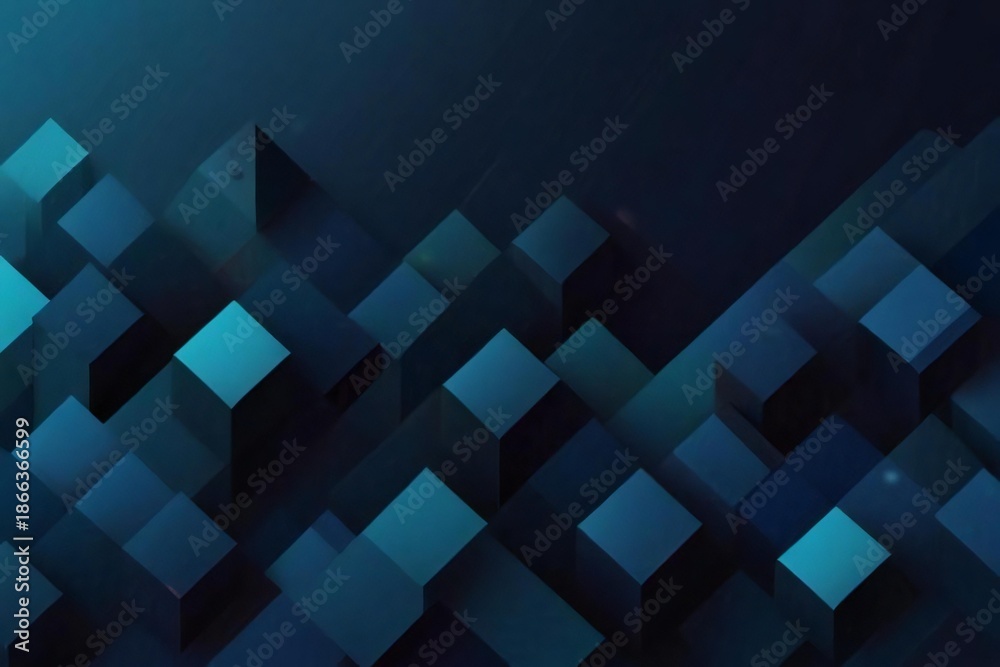 Naklejka premium abstract blue squares background