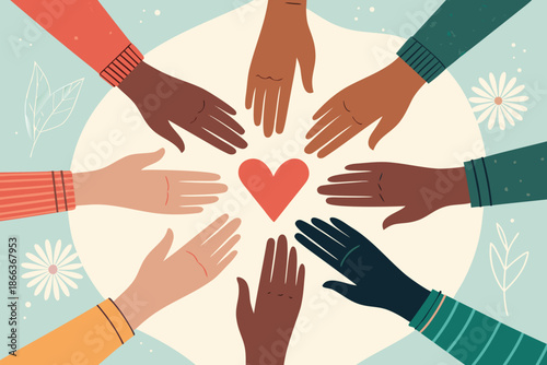 Care Humanity Hands Circle