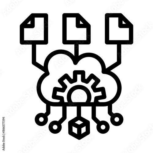 Predictive Modeling Vector Icon