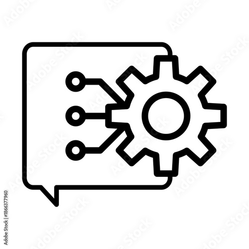 Natural Language Processin Vector Icon