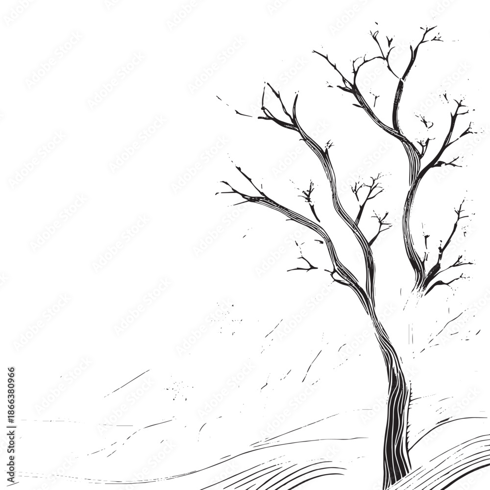 Obraz premium winter landscape with trees