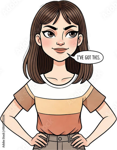 Expressive Cartoon Style Illustration