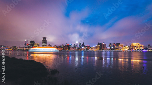 Photography Shanghai Bund Night View - Lujiazui Skyline & Riverfront, China
