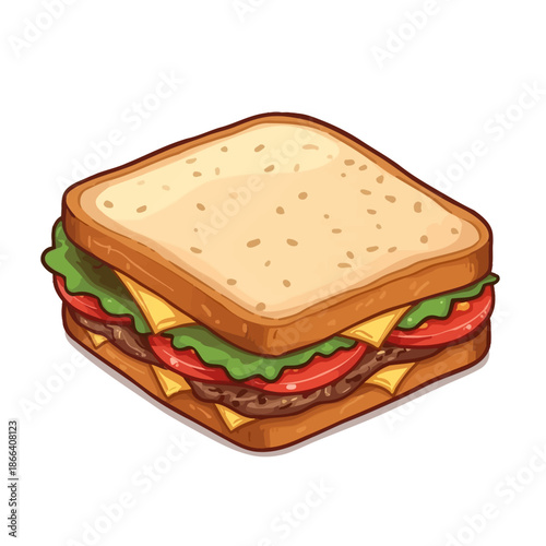 Delicious Sandwich Design Very Cool