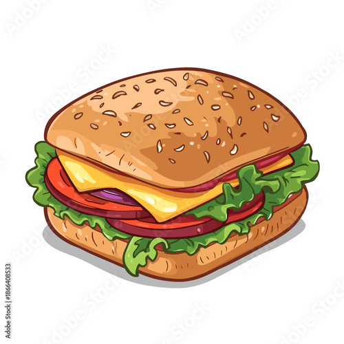 Delicious Sandwich Design Very Cool