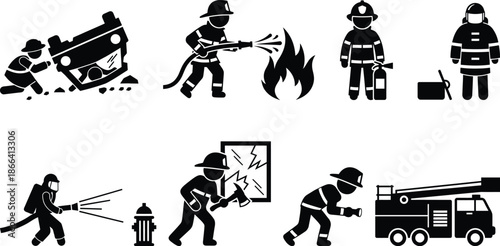 Firefighters responding to emergency situations