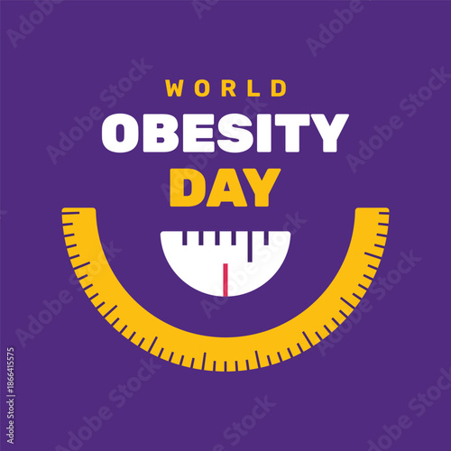 World Obesity Day Illustration Design Event background