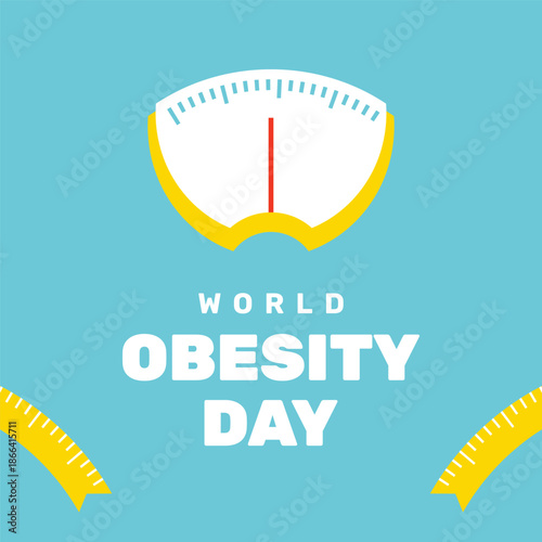 World Obesity Day Illustration Design Event background