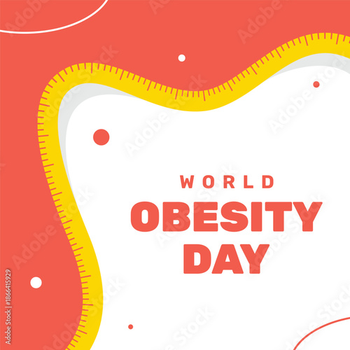 World Obesity Day Illustration Design Event background