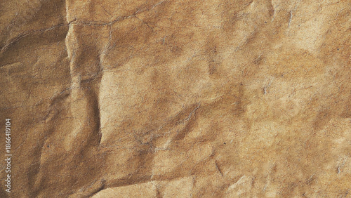 Light Brown Texture of Crumpled Paper illustration. 