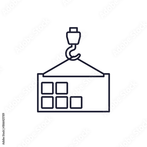 LCL shipping line icon with container