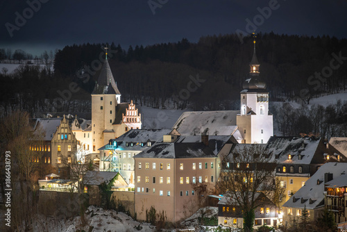 Schwarzenberg im Winter Altstadt 4
