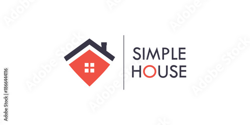 Simple house logo design with modern and unique style