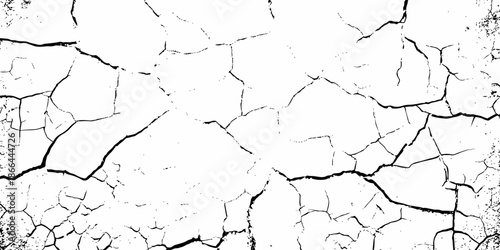 modern black and white scratch and cracks grunge texture dust and distressed wall pattern white background..
