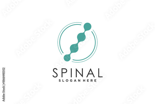 Chiropractic logo vector with creative design concept