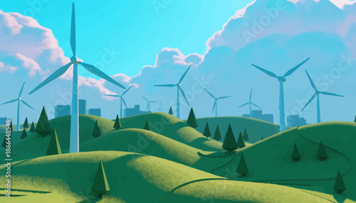 Modern Isometric Cityscape With Green Spaces and Roads