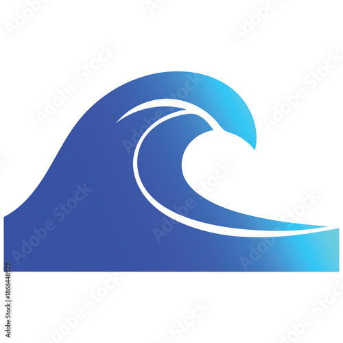 abstract background with blue wave, sea wave, water wave