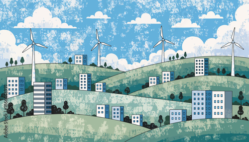 Creative Isometric City Architecture With Green Spaces and Roads