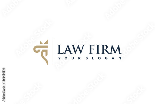 Lawyer logo element design with creative concept