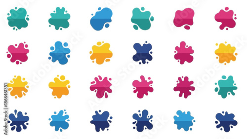 Colorful puzzle pieces together.