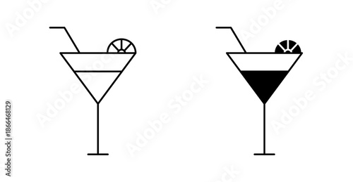 Juice Glass Icon with Fresh Beverage, Drink and Healthy Lifestyle Symbol