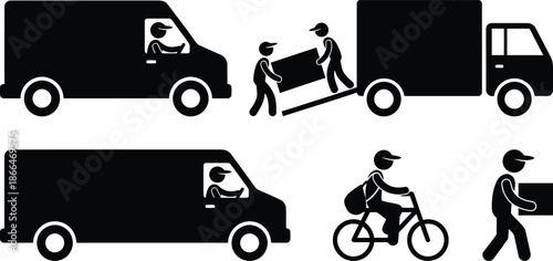 Delivery services with various transportation modes