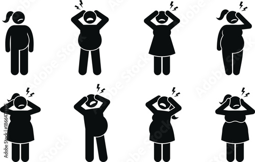 Pregnant women experiencing morning sickness