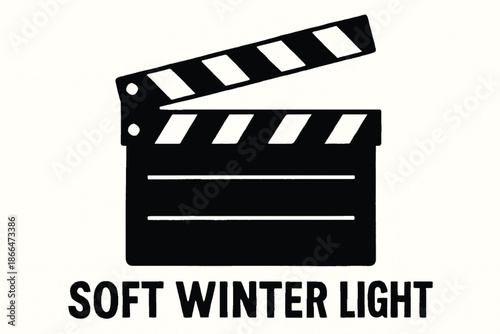 Film clapperboard silhouette