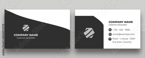 Simple Dark Business Card