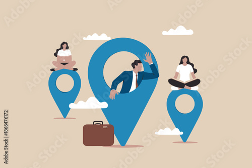 Exploring remote work and digital nomad lifestyle, individuals connect from various locations.