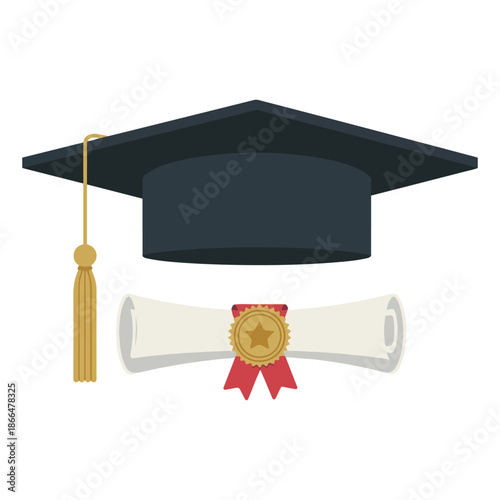 graduation cap diploma university icons
