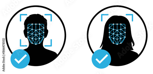 face id recognition icon