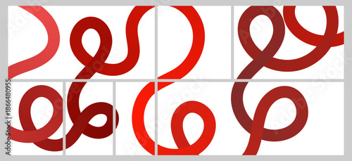 wavy lines background : Vibrant abstract design with wavy red lines on a modern background. Modern, dynamic, and creative illustration perfect for posters, covers, textures, art