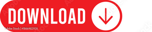 Download button vector red CTA pill button download icon for web app interface UI design!!