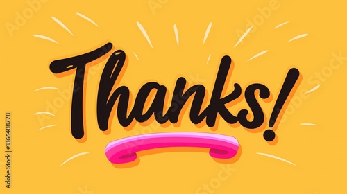 Vibrant Thank You Message