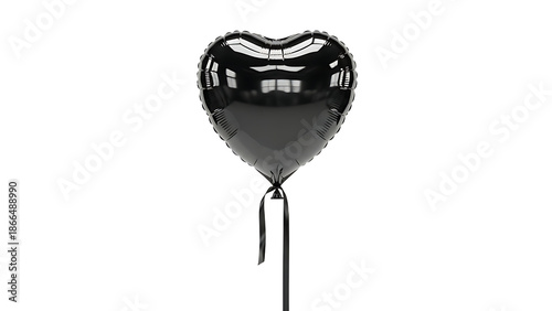 Black Heart-Shaped Balloon
