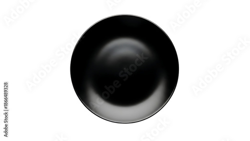 Black Spherical Object on Checkered Background