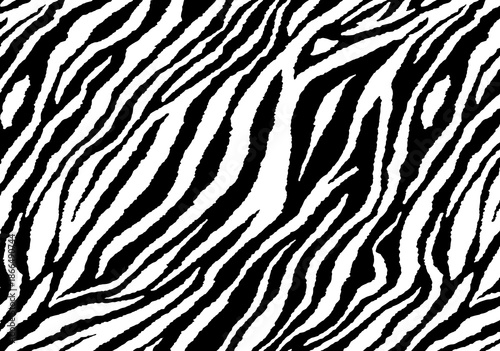 Zebra animal skin seamless pattern design for fabric or wallpaper print decoration 