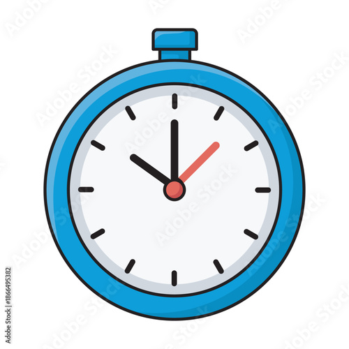 Blue stopwatch icon versatile timer for time management sports speed accuracy deadlines productivity measurement