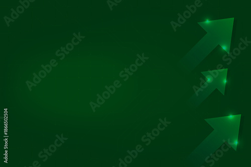 Dark Background with geometric arrows for business presentation