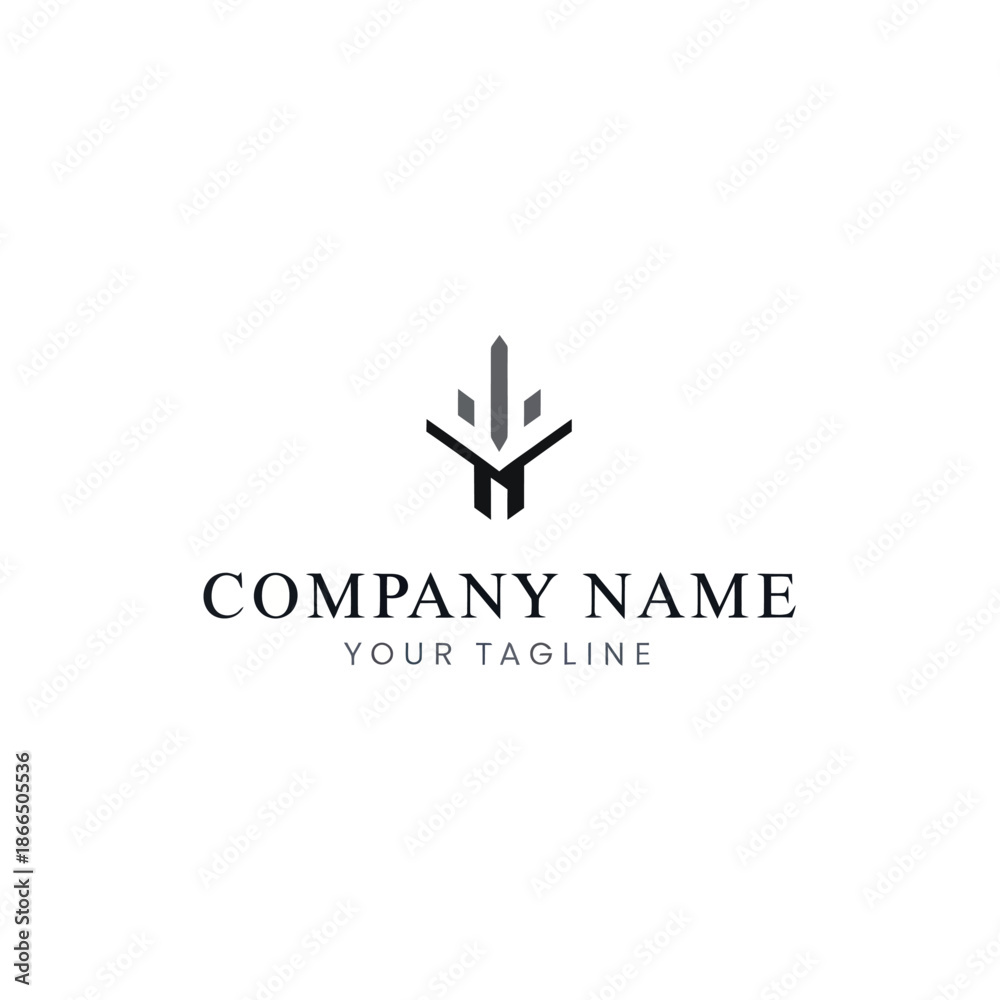 Obraz premium Corporate Logo Design Template with Letter.